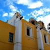 Puebla colorful building Mexico