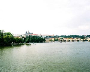 Two iconic structures in the beautiful city of Prague in the Czech Republic