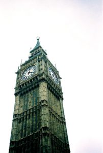 Big Ben clock tower in London, England