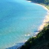 Sleeping Bear Dunes Beach aerial