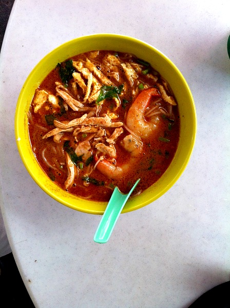 Laksa soup in Kuching