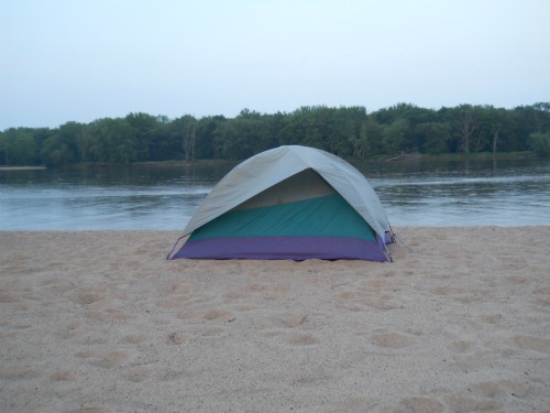 Wisconsin River camping canoeing