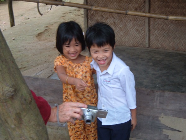 Cute kids near Hué Vietnam