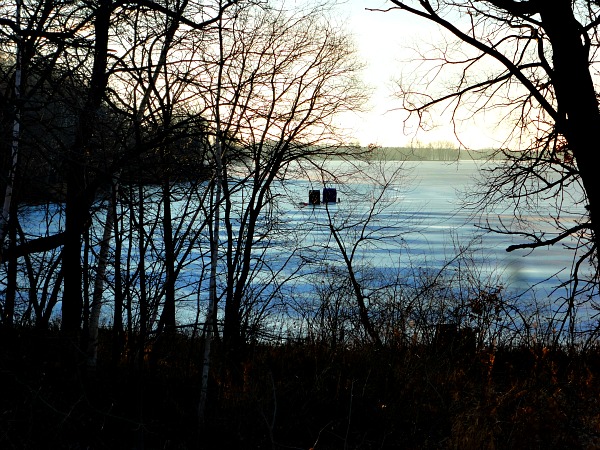 Wisconsin ice fishing huts