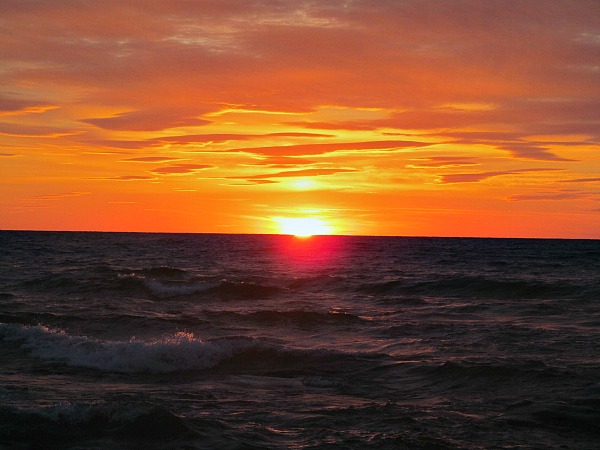 Lake Superior Michigan sunset