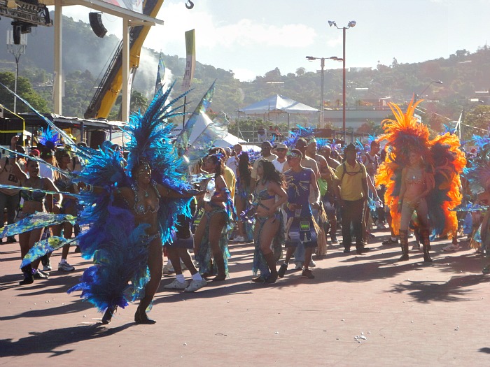 Outlandish costumes at Carnival