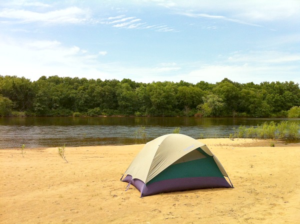 Wisconsin River camping