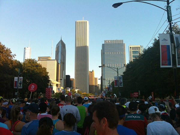 Chicago Marathon morning