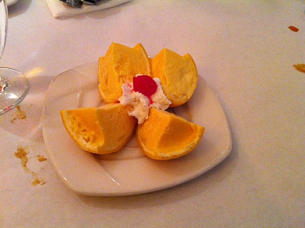 Orange peel dessert
