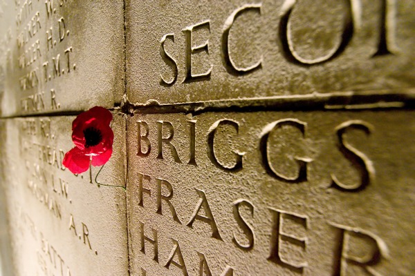 Soldier's names on the wall at Thiepval - CRTPicardie