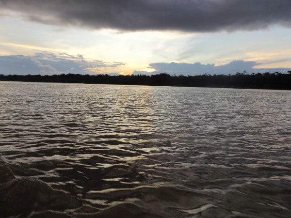 Amazon River sunset