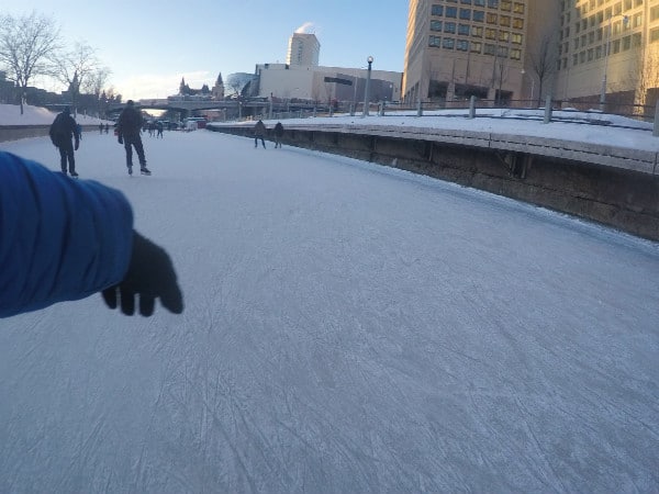 Ice skating Rideau Canal