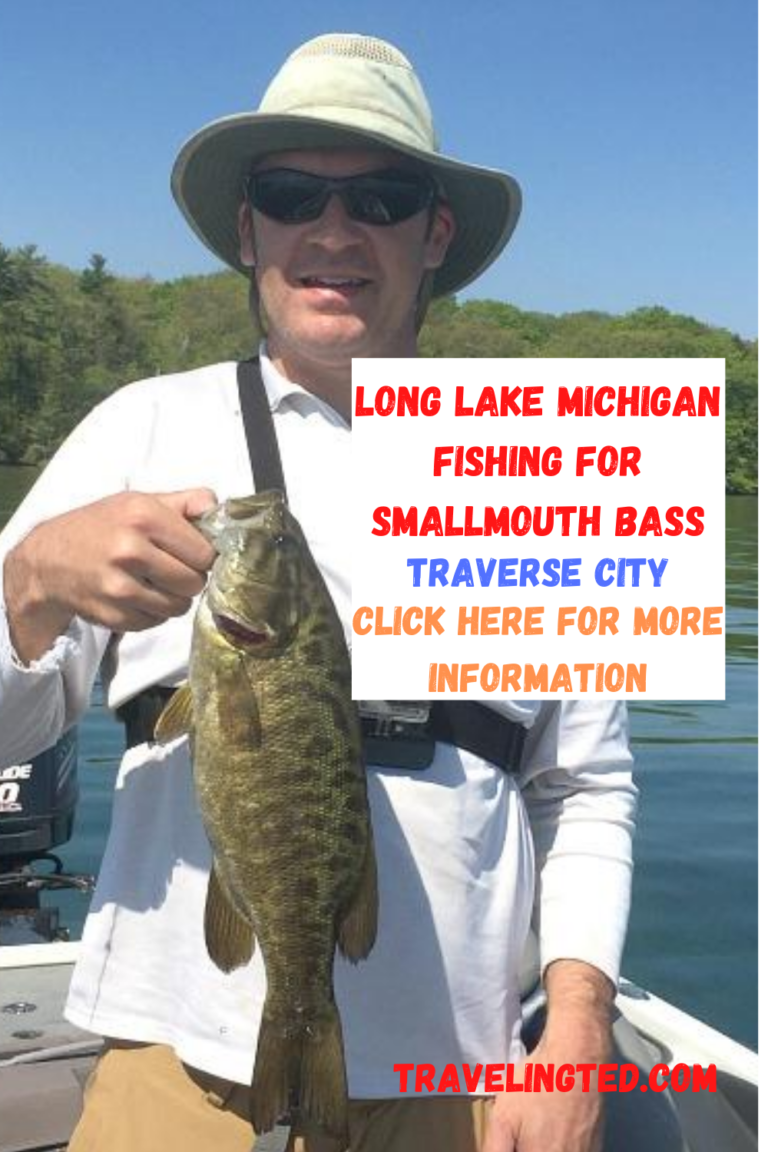 Long Lake Michigan fishing for smallmouth bass in Traverse City