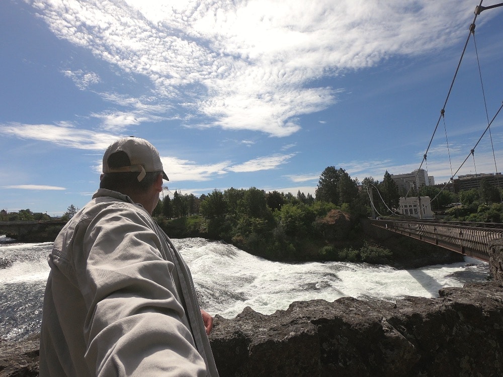 Spokane Falls selfie