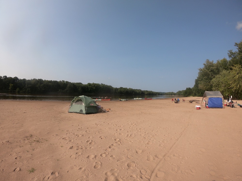 Wisconsin River camp