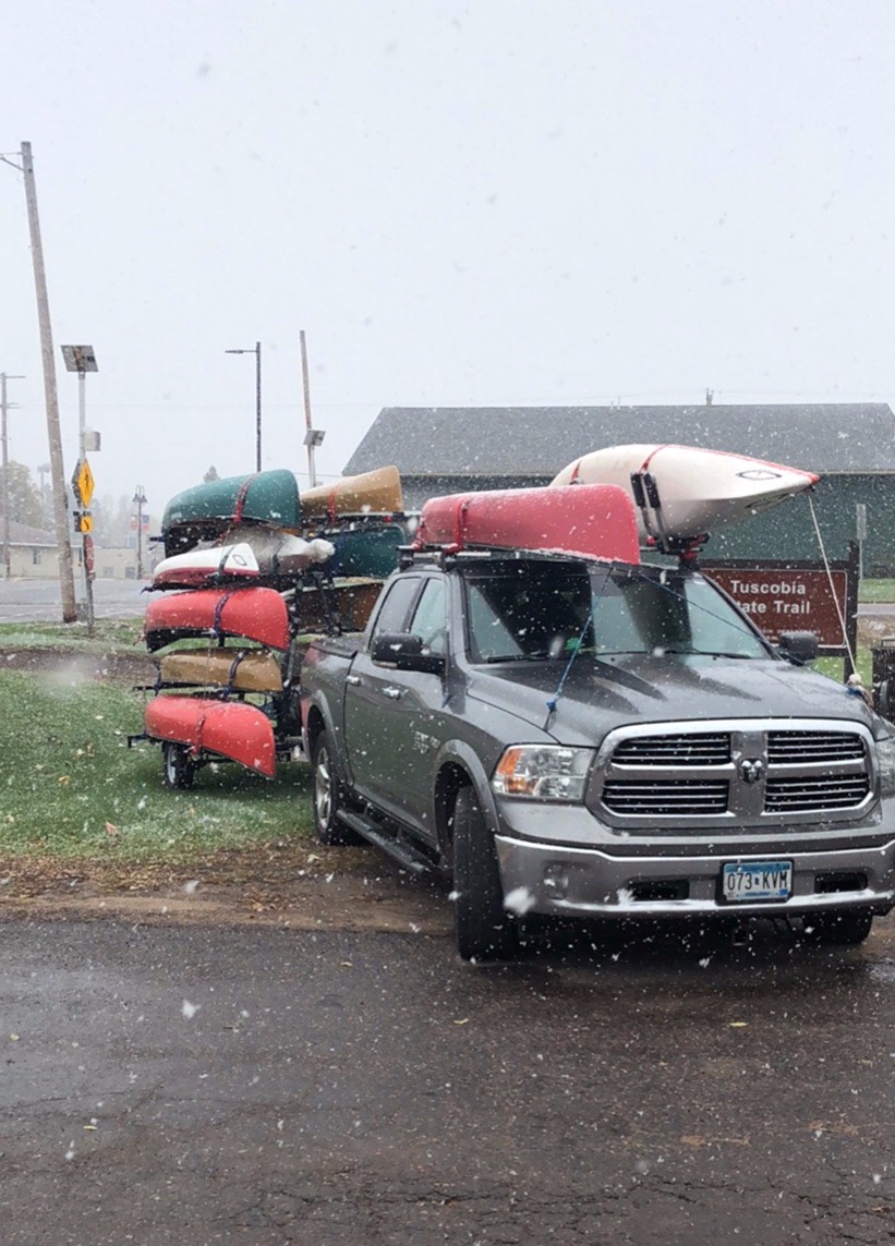Snowfall Wenonah canoes