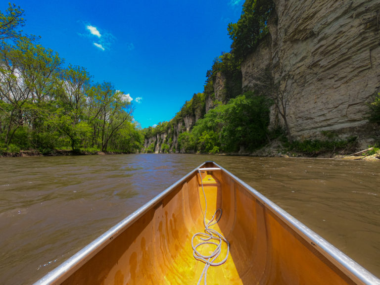 Upper Iowa River canoeing adventure in the Driftless Region