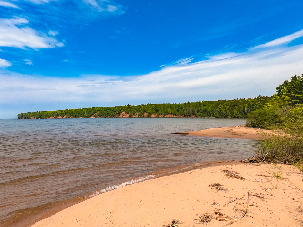 Lake Superior shoreline Wisconsin