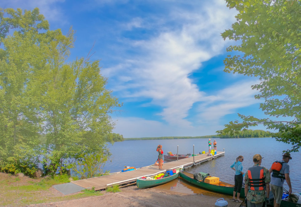 Turtle Flambeau Flowage canoe camping social distancing in Wisconsin