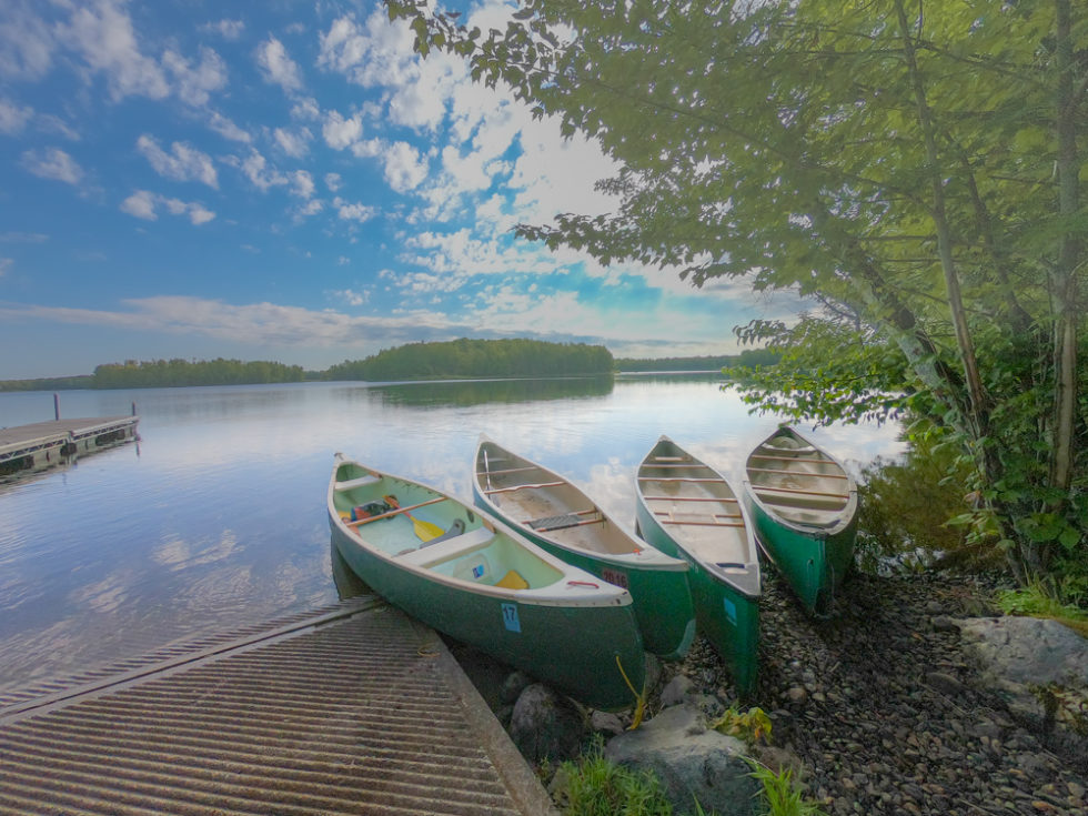 Turtle Flambeau Flowage canoe camping social distancing in Wisconsin