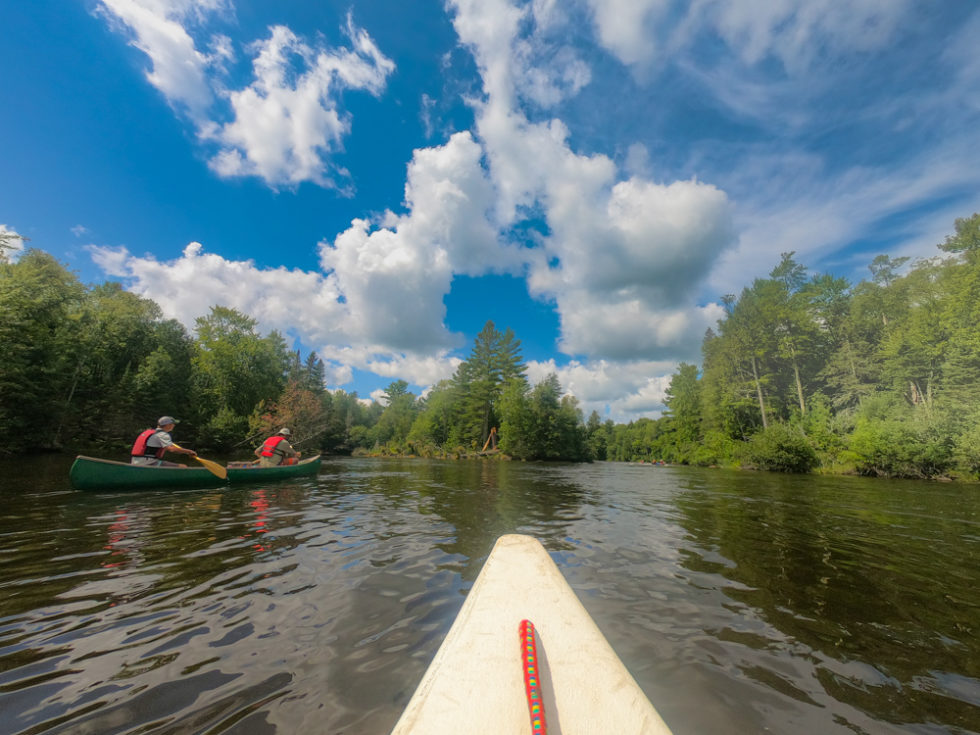 Flambeau River canoeing the North Fork below Turtle Dam