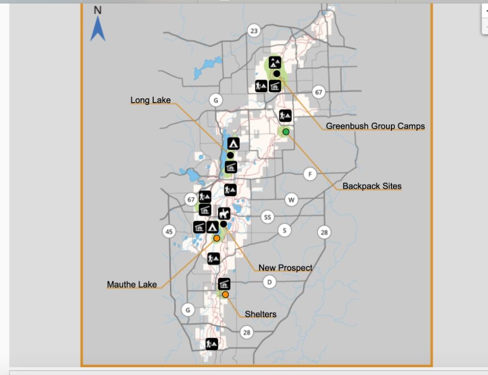Kettle Moraine backpacking shelters along the Ice Age Trail