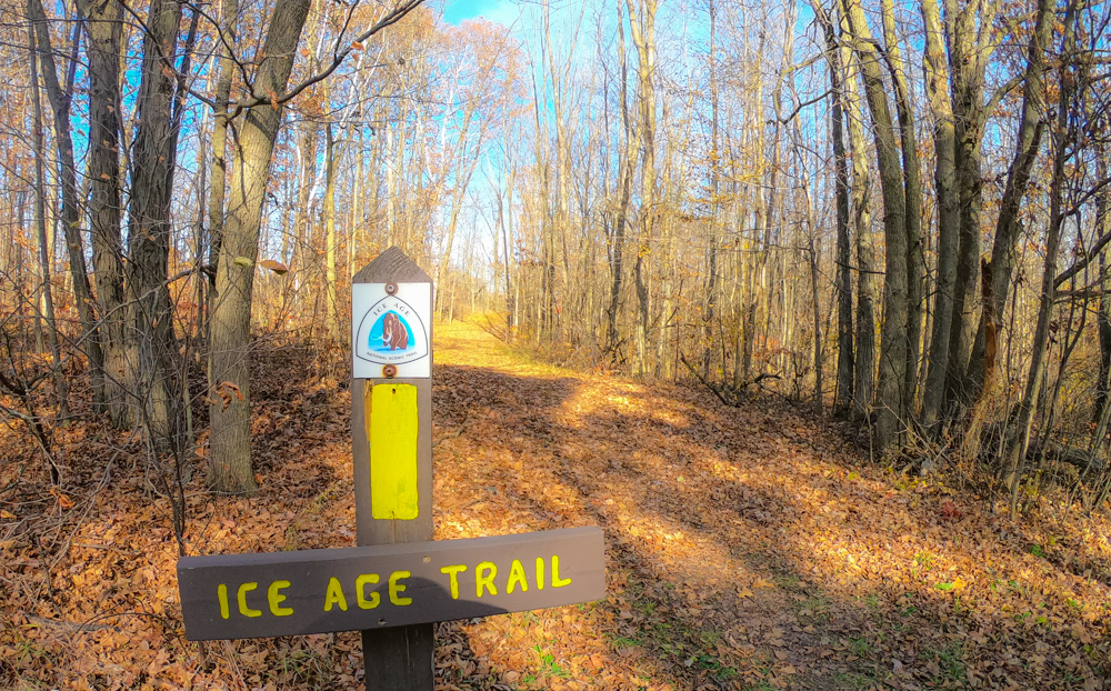 Ice Age trail marker