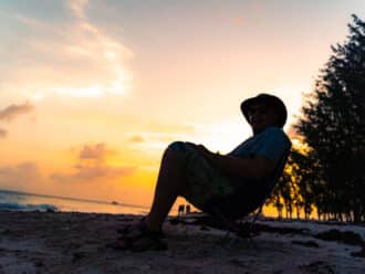 Sunset Barbados beach