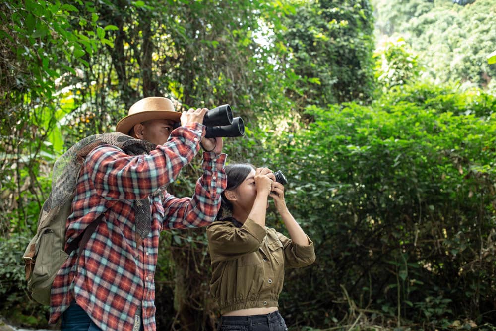 Photographing the flora and fauna