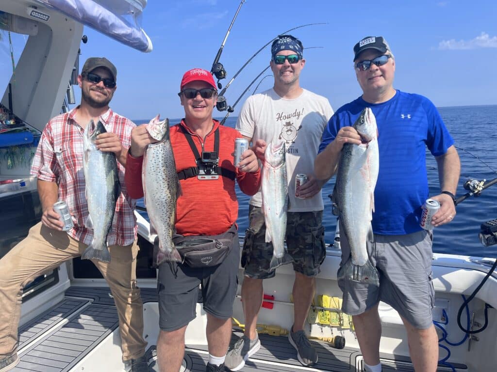 Charter fishing Lake Michigan