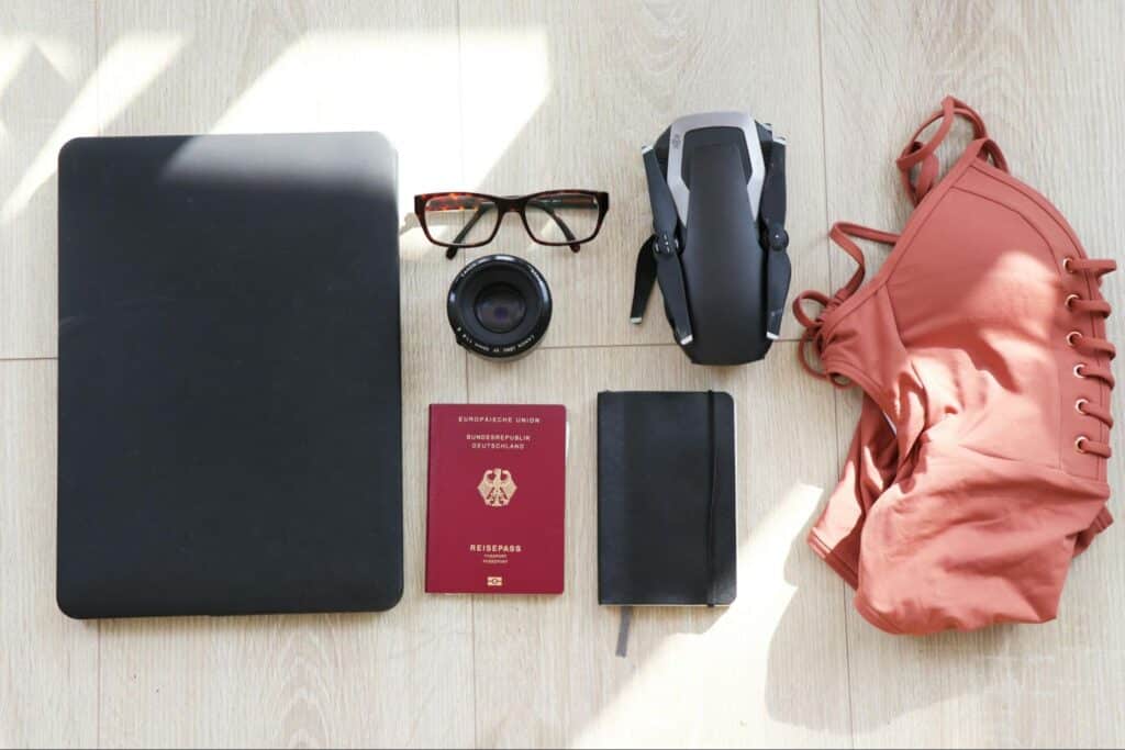 Minimalist travel essentials