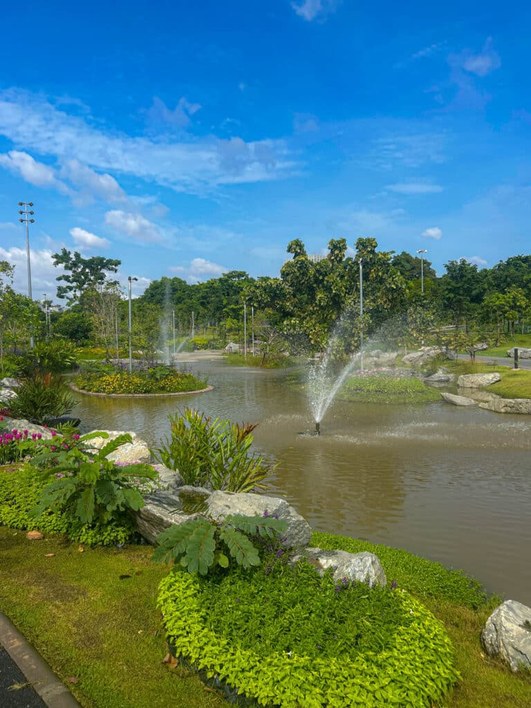 Bangkok city park Queen Sirikit Royal Park